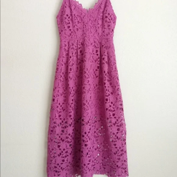 chinese dress ladies ASTR the label Women's Sleeveless Lace Fit & Flare Midi Dress, Pink Mauve,  M : Amazon.ie